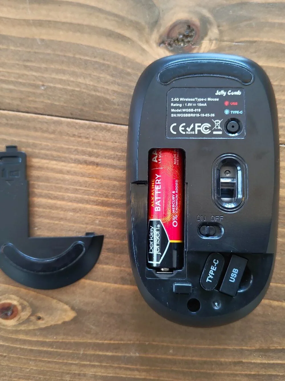 Jelly Comb Wireless Mouse – USB & USB‑C Receivers
